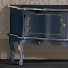 Klassiskt TV-ställ i trä med dörrar och fack tillverkat i Italien - Leonor Viadurini