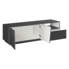 TV-skåp med 2 dörrar, en låda och ett öppet fack Tillverkat i Italien - Popilio Viadurini