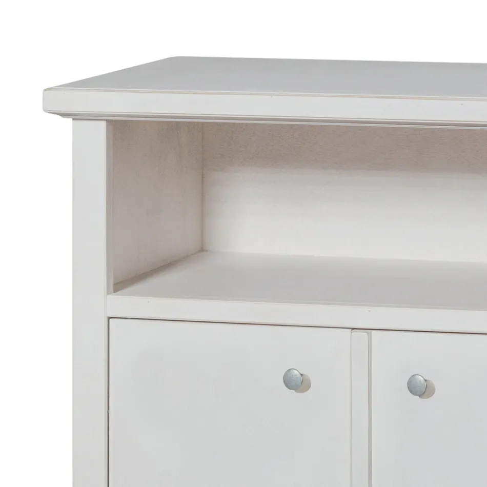 TV-bänk med öppet fack och 2 dörrar Made in Italy - Alpan Viadurini