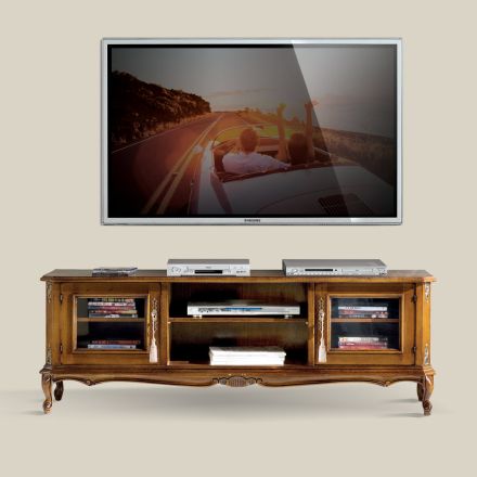 Vardagsrum TV-skåp i Bassano valnötsträ Tillverkat i Italien - Richard Viadurini