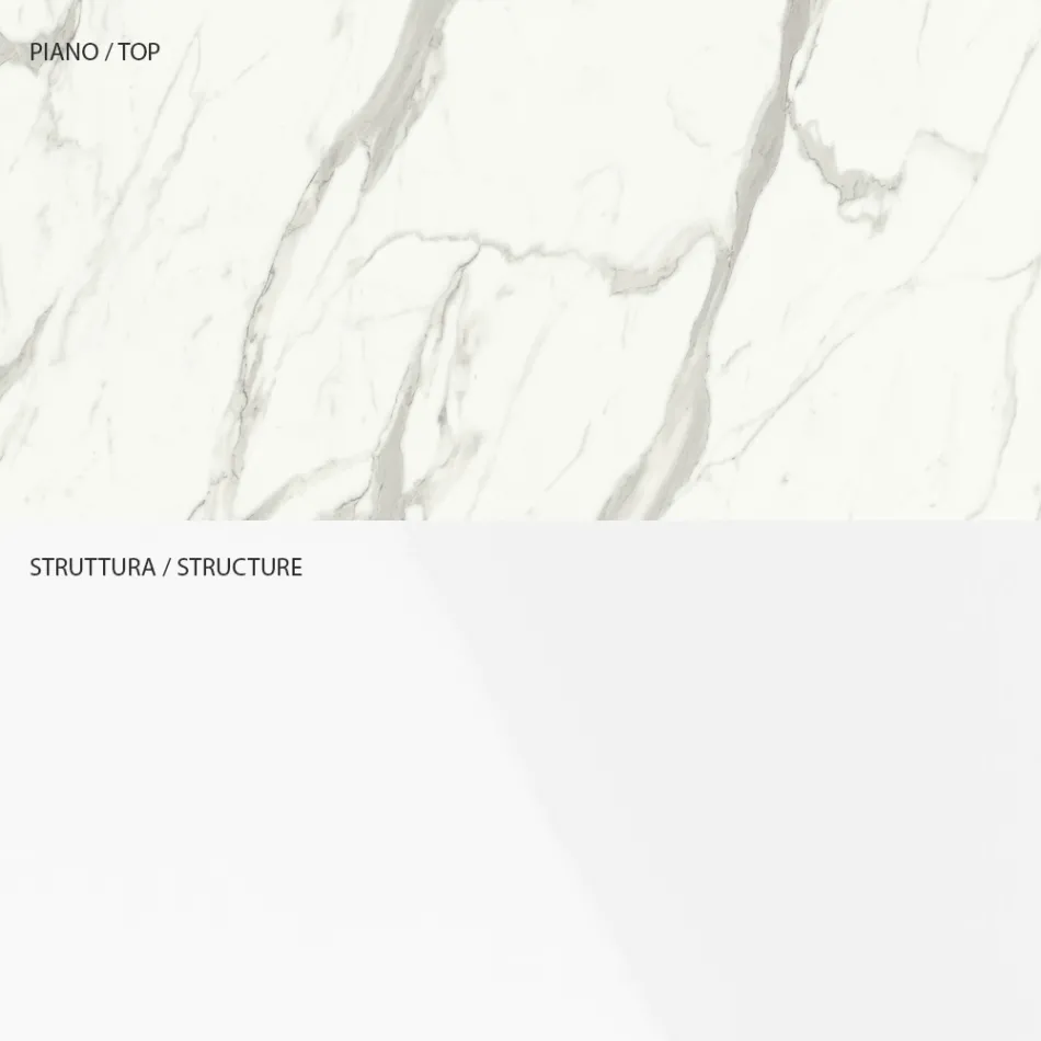 TV-bänk i trä med 1 dörr och 2 lådor - Tantalo Viadurini