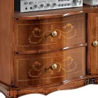 Tv-bänk i klassisk stil i valnöt tillverkad i Italien - elegant Viadurini