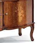 Tv-bänk i klassisk stil i valnöt tillverkad i Italien - elegant Viadurini