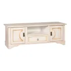 TV-bänk i fanerat trä med olika ytbehandlingar Made in Italy - Purusha Viadurini