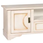 TV-bänk i fanerat trä med olika ytbehandlingar Made in Italy - Purusha Viadurini