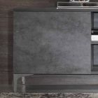 Modernt TV-skåp i melaminträ med två dörrar tillverkade i Italien - Clemente Viadurini