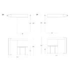 Multifunktionellt roterande skåp med TV-ställ och integrerat bord Tillverkat i Italien - Illusione Viadurini