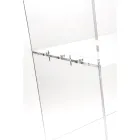 Transparent plexiglas Showcase italiensk design 4 hyllor - Raganella Viadurini