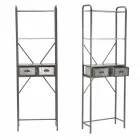 Modern design industriell järn badrum skåp - Pome Viadurini