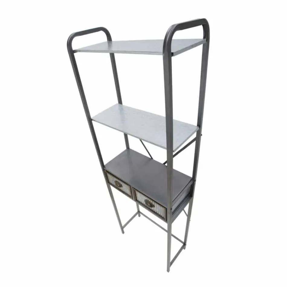 Modern design industriell järn badrum skåp - Pome Viadurini