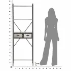 Modern design industriell järn badrum skåp - Pome Viadurini