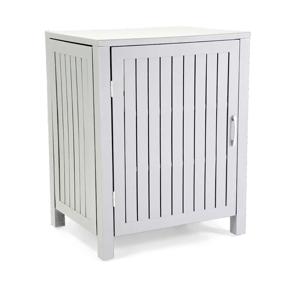 Utomhusskåp i aluminium med 1 dörr i olika utföranden - Hotel Viadurini