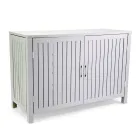 Utomhusskåp i aluminium med 2 dörrar i olika utföranden - Hotel Viadurini