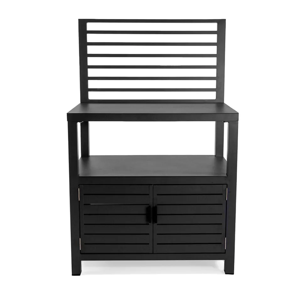 Utomhusskåp i aluminium med 2 dörrar - Kamera Viadurini