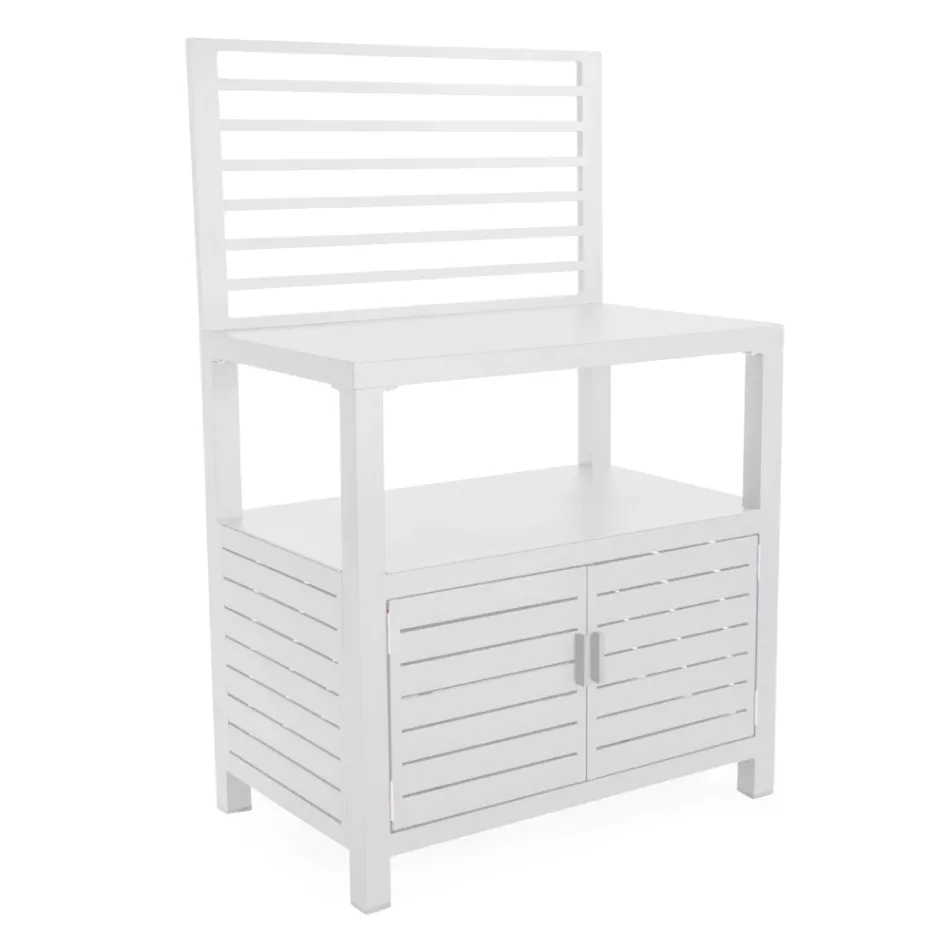 Utomhusskåp i aluminium med 2 dörrar - Kamera Viadurini