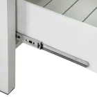 Utomhusskåp i aluminium med 2 lådor i olika utföranden - Hotel Viadurini