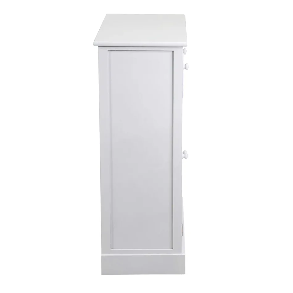 Träskåp för inomhusbruk med 2 dörrar och 2 lådor - Meduse Viadurini