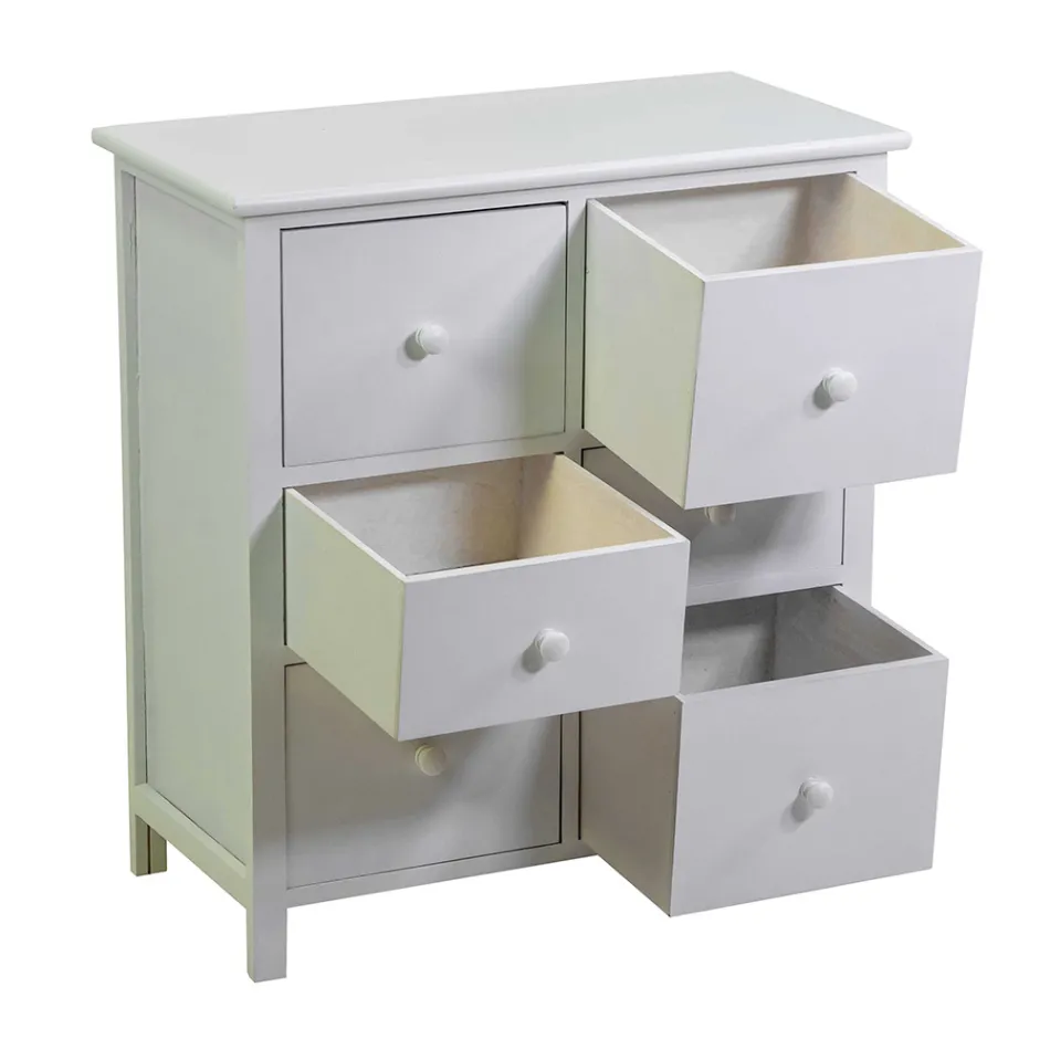 Träskåp för inomhusbruk med 6 lådor - Jellyfish Viadurini