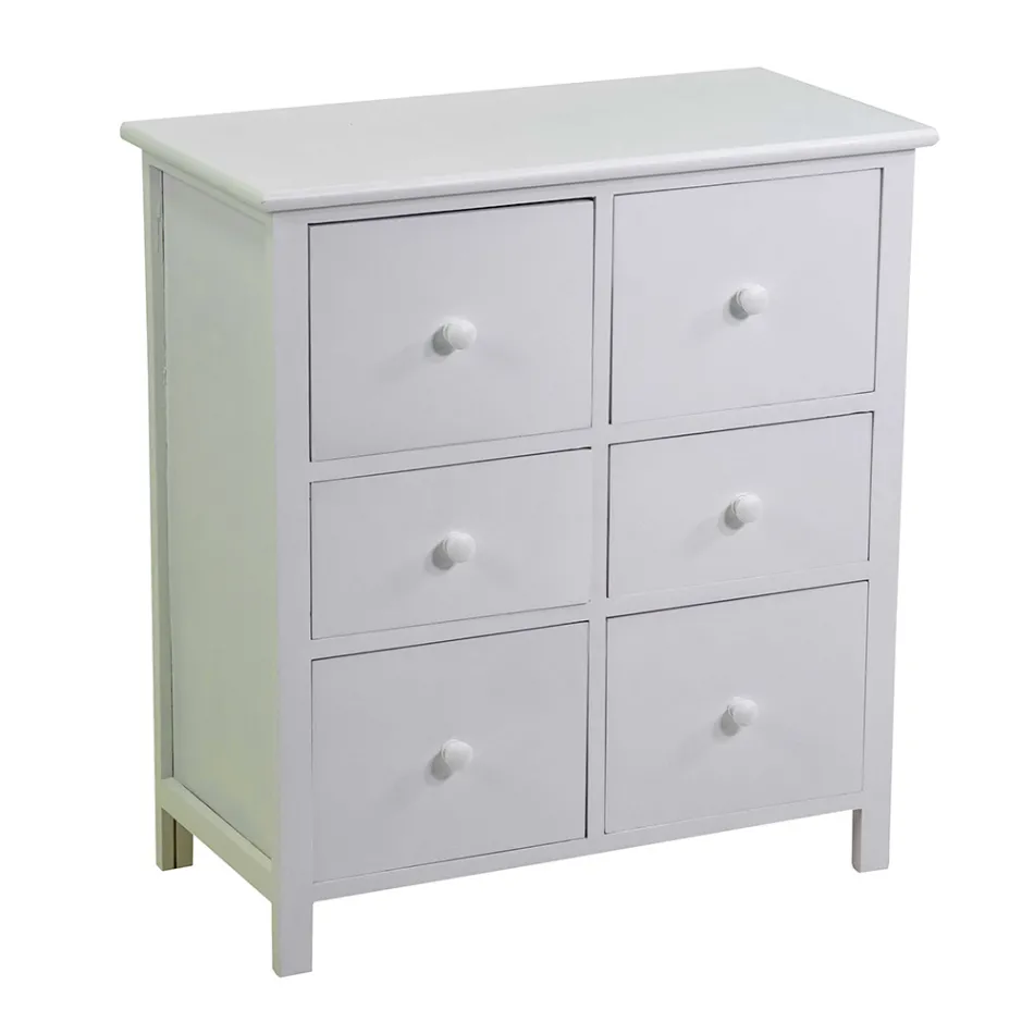 Träskåp för inomhusbruk med 6 lådor - Jellyfish Viadurini