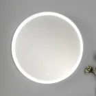 Badrumsmöbler i vitt trä och valnöt och keramik 156 cm Tillverkad i Italien - Renga Viadurini