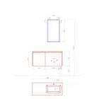 Hängande designmöbler, modern badrumskomposition - Callisi9 Viadurini