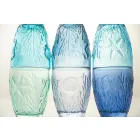 Moderna blåfärgade glasögon 6 delar vattenservice - Mazara Viadurini