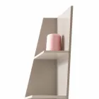 Mitt hem Esquina designhörn bokhylla MDF lackerat H220cm tillverkat i Italien Viadurini