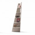 Esquina lackad MDF design hörn bokhylla tillverkad i Italien