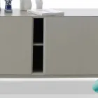 My Home Mirage design skänk i lackad MDF H71xL210cm tillverkad i Italien Viadurini