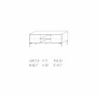 My Home Mirage design skänk i lackad MDF H71xL210cm tillverkad i Italien Viadurini