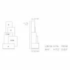 Mitt hem Tetris mobila vardagsrumsdesign MDF H196cm gjord i Italien Viadurini