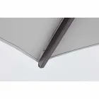 3x3 utomhusparaply med ljusgrå duk och antracitstruktur - Dalton Viadurini