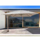 3x4 utomhusparaply med sandfärgad polyester - Flamingoduk Viadurini