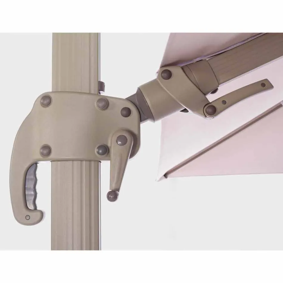 3x4 utomhusparaply med sandfärgad polyester - Flamingoduk Viadurini