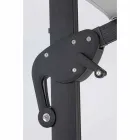 Utomhusparaply 4x4 i ljusgrå polyester och aluminium - Daniel Viadurini