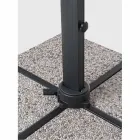 Utomhusparaply 4x4 i ljusgrå polyester och aluminium - Daniel Viadurini