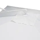 Utomhusparaply i polyester med vit aluminiumstruktur - Zinica Viadurini