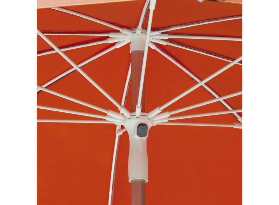 Utomhustygparaply med designaluminiumstruktur - Leroy Viadurini