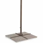 3x4 trädgårdsparaply i polyester med aluminiumkonstruktion - Texas Viadurini