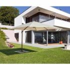 3x4 trädgårdsparaply i polyester med aluminiumkonstruktion - Texas Viadurini