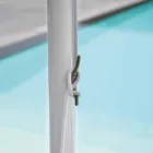 Trädgårdsparaply med färgad duk och aluminiumstruktur - Norbert Viadurini