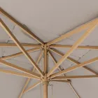 Trädgårdsparaply med Dove Grey Polyester Canvas 3x4 m, Homemotion - Lucius Viadurini