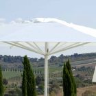Trädgårdsparaply i akryltyg och aluminium Tillverkad i Italien - Solero Viadurini