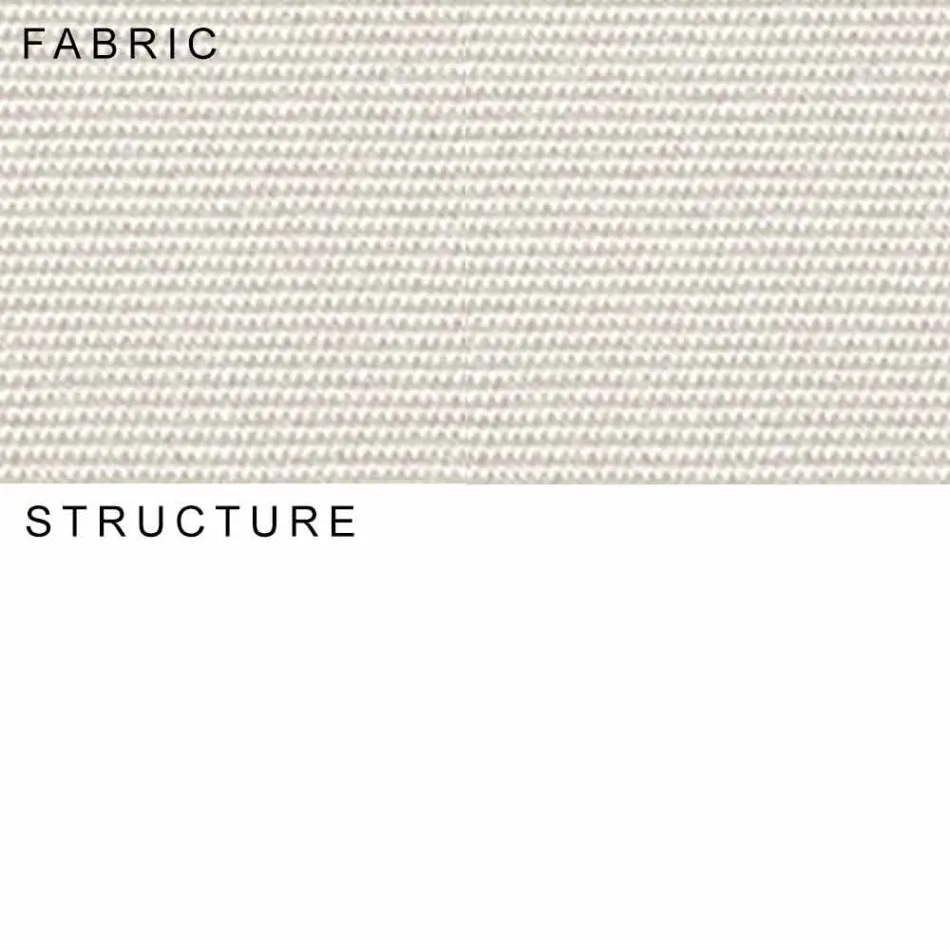 Trädgårdsparaply i akryltyg och aluminium Tillverkad i Italien - Solero Viadurini