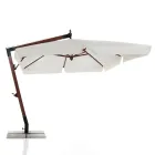 Paraply i massivt trä med PVC-belagd polyesterkapell - Devoir Viadurini