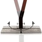 Paraply i massivt trä med PVC-belagd polyesterkapell - Devoir Viadurini