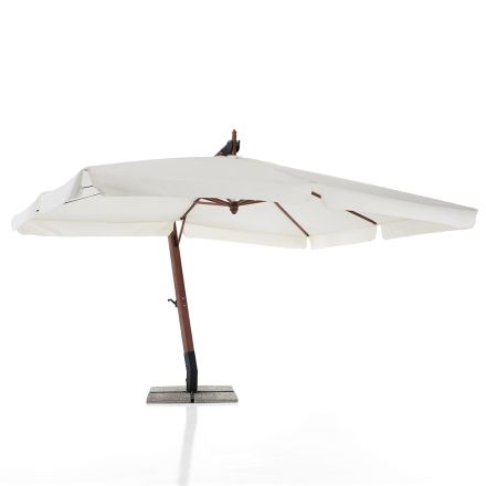 Paraply i massivt trä med PVC-belagd polyesterkapell - Devoir Viadurini