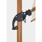 3x3 utomhusparaply i aluminium med beige polyestertyg - Leano Viadurini