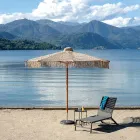 Runt paraply med fransar, Ø 2,5 meter - Sol Viadurini