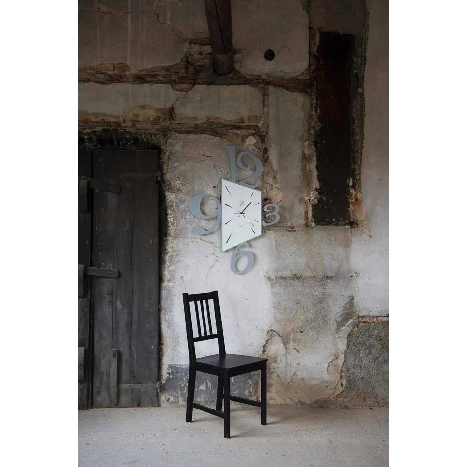 Designväggklocka i svart järn eller aluminium tillverkad i Italien - Prospi Viadurini